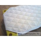 Steppelt lepedő fektetőágyra (fehér, microfeeber)