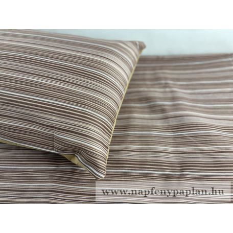 Anita barna csíkos kétoldalas ágyneműhuzat garnitúra (3 részes, 200-as)