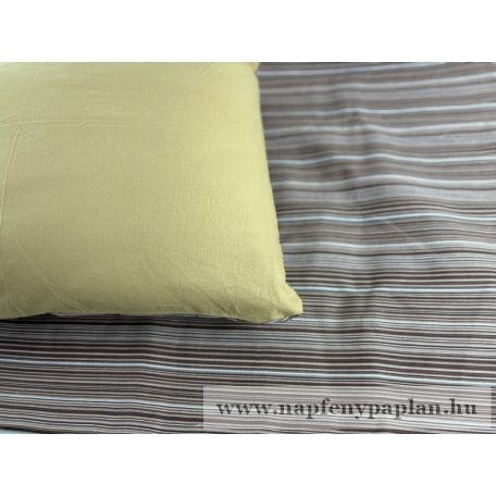 Anita barna csíkos kétoldalas ágyneműhuzat garnitúra (3 részes, 200-as)