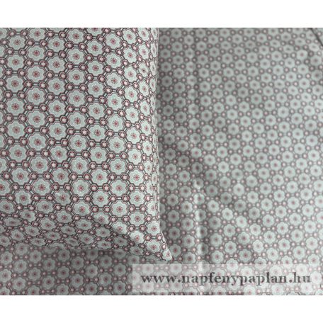 Anita piros-szürke  ágyneműhuzat garnitúra (3 részes, 200-as)