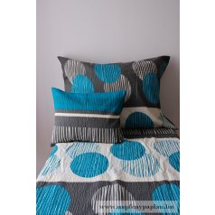 Krepp kék ágyneműhuzat garnitúra (3 részes, 200-as,)