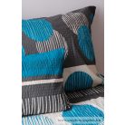 Krepp kék ágyneműhuzat garnitúra (3 részes, 200-as,)