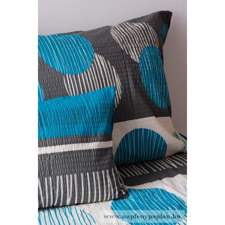 Krepp kék ágyneműhuzat garnitúra (3 részes, 200-as,)