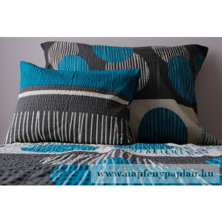 Krepp kék ágyneműhuzat garnitúra (3 részes, 200-as,)