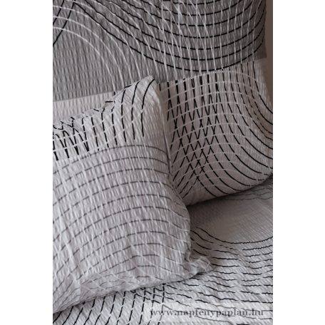 Krepp szürke ágyneműhuzat garnitúra (3 részes, 200-as,)