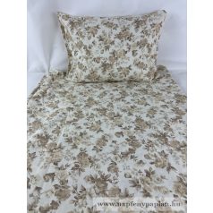   Geri bézs virágos ágyneműhuzat garnitúra (3 részes, 200-as)