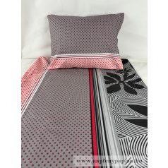   Rose-szürke mintás ágyneműhuzat garnitúra (3 részes, 200-as,)