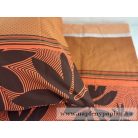 Narancsos virágos mintás ágyneműhuzat garnitúra (3 részes, 200-as,)