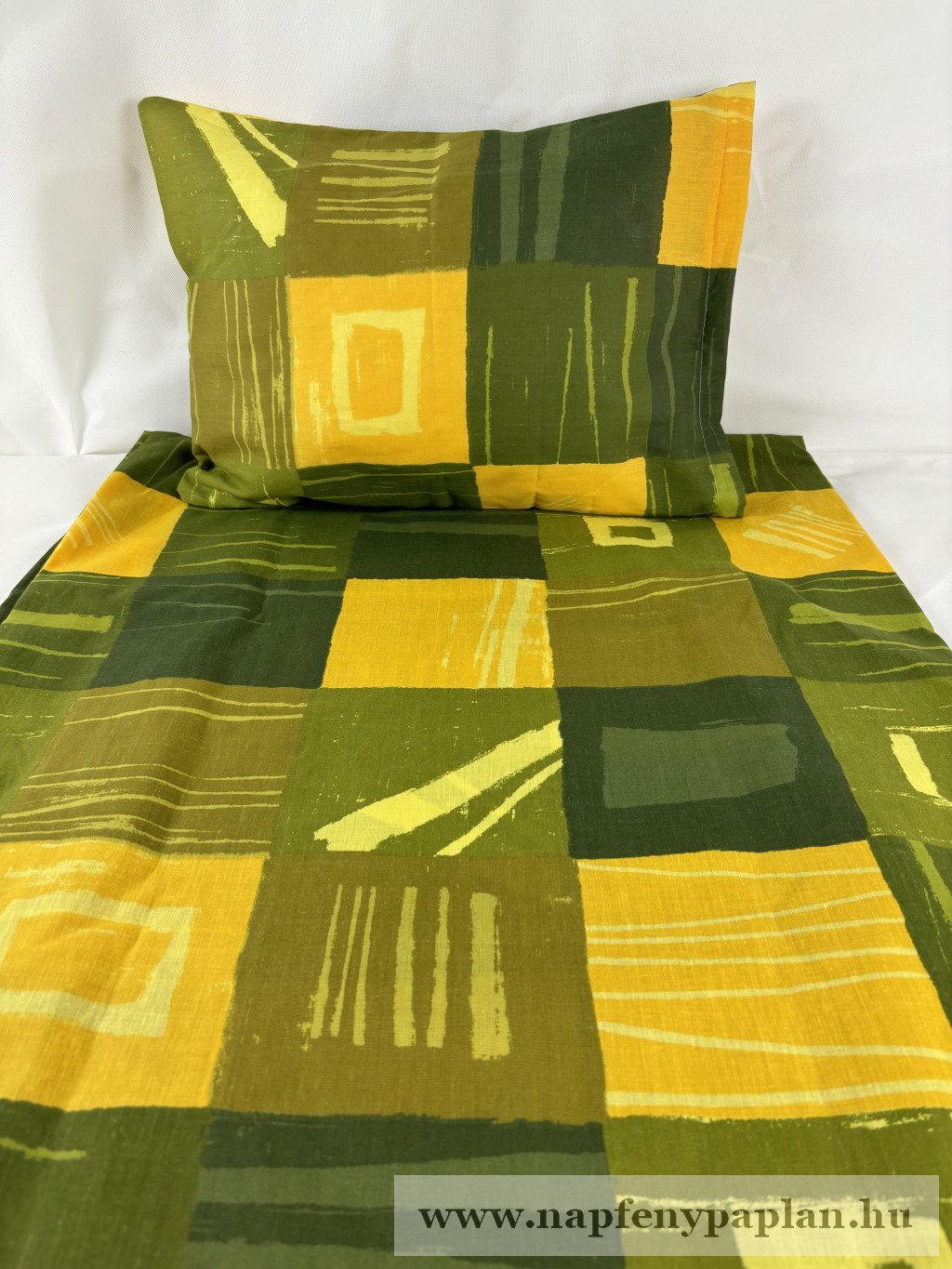 Image of Anita zöld kockás garnitúra (3 részes, 200-as)