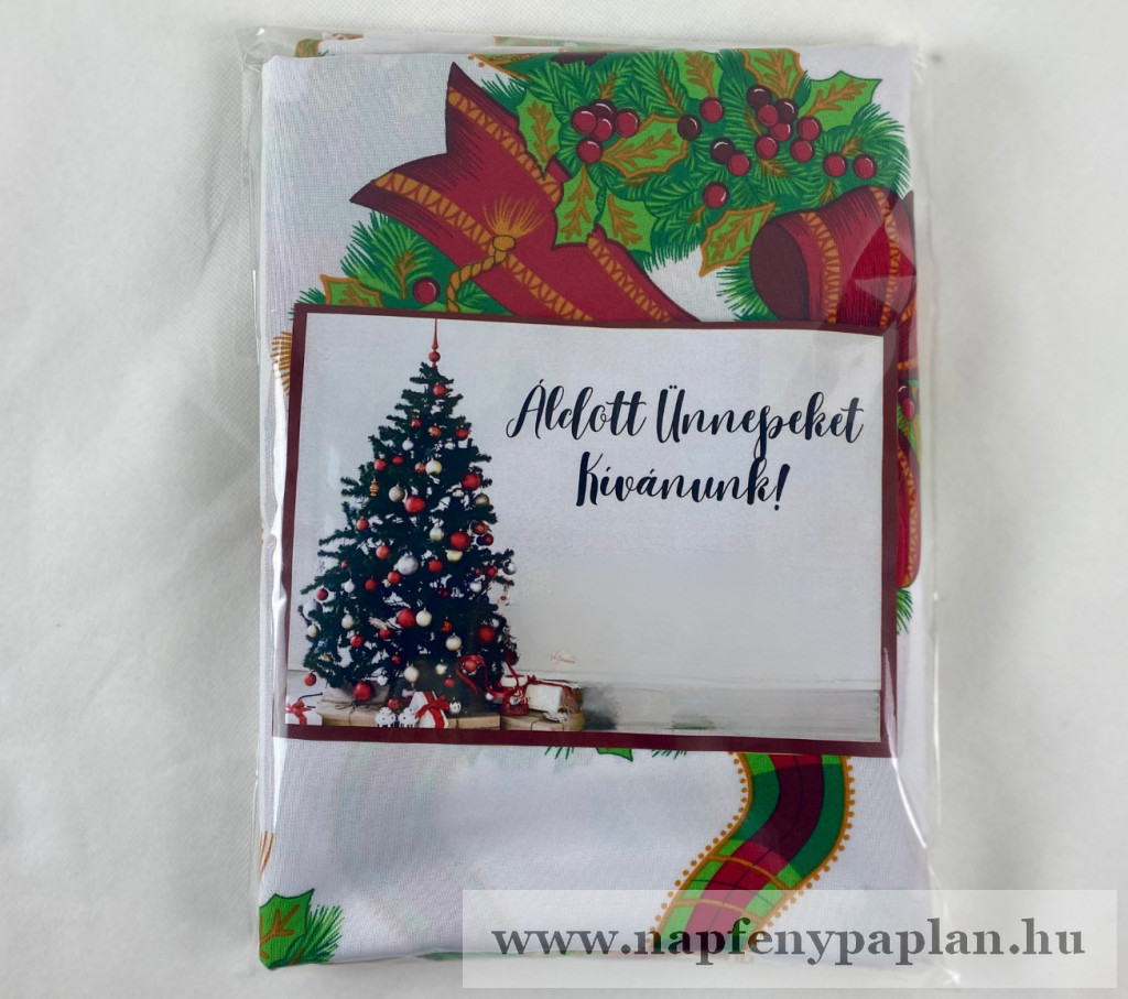Image of Karácsonyi fehér abrosz (140x220)