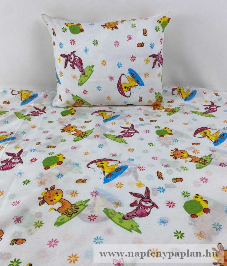 Image of Panka gyermek ágyneműhuzat garnitúra (2 részes, pamut-poliészter) vidám állatok